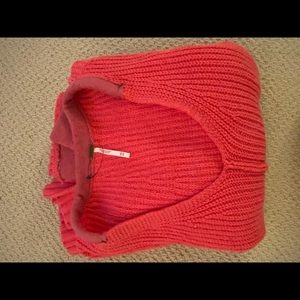 Free People pink oversized sweater XS/S